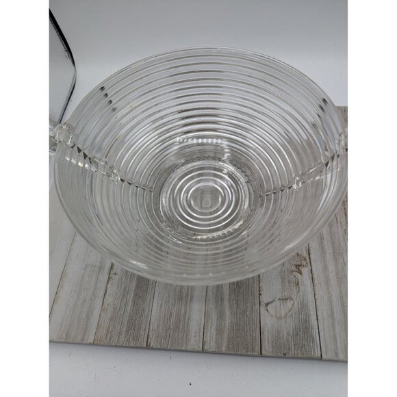 Manhattan Park Avenue 9” Large Footed Fruit Serving Service Bowl Anchor Hocking - Picture 2 of 7